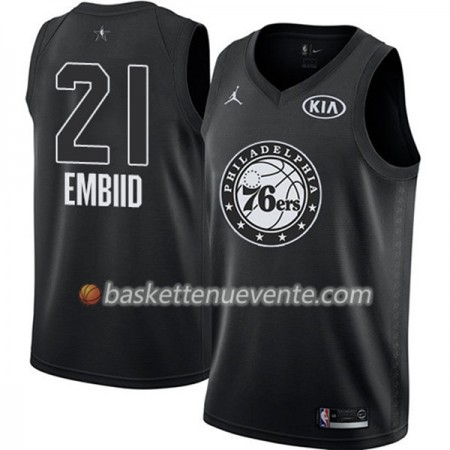 Maillot Basket Philadelphia 76ers Joel Embiid 21 2018 All-Star Jordan Brand Noir Swingman - Homme